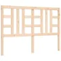 Estructura de cama con cabecero madera maciza 140x200 cm de vidaXL, Camas y somieres - Ref: Foro24-3193921, Precio: 120,65 €,...