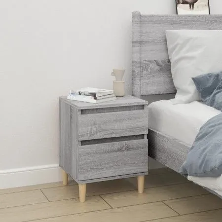 Sonoma gray bedside table 40x35x50 cm by vidaXL, Lockers and storage cabinets - Ref: Foro24-821838, Price: 41,53 €, Discount: %