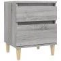Sonoma gray bedside table 40x35x50 cm by vidaXL, Lockers and storage cabinets - Ref: Foro24-821838, Price: 41,53 €, Discount: %