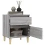 Sonoma gray bedside table 40x35x50 cm by vidaXL, Lockers and storage cabinets - Ref: Foro24-821838, Price: 41,53 €, Discount: %