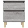 Sonoma gray bedside table 40x35x50 cm by vidaXL, Lockers and storage cabinets - Ref: Foro24-821838, Price: 41,53 €, Discount: %