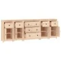 Sideboard aus massivem Kiefernholz, 230 x 35 x 80 cm von vidaXL, Sideboards - Ref: Foro24-3114094, Preis: 332,69 €, Rabatt: %