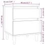 Sonoma gray bedside table 40x35x50 cm by vidaXL, Lockers and storage cabinets - Ref: Foro24-821838, Price: 41,53 €, Discount: %