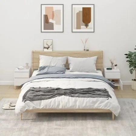 Nightstands 2 units white color 40x35x50 cm by vidaXL, Lockers and storage cabinets - Ref: Foro24-821827, Price: 87,05 €, Dis...