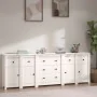 Solid white pine wood sideboard 230 x 35 x 80 cm by vidaXL, Sideboards - Ref: Foro24-3114095, Price: 396,29 €, Discount: %