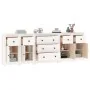 Sideboard aus massivem weißem Kiefernholz, 230 x 35 x 80 cm von vidaXL, Sideboards - Ref: Foro24-3114095, Preis: 381,27 €, Ra...