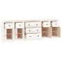 Sideboard aus massivem weißem Kiefernholz, 230 x 35 x 80 cm von vidaXL, Sideboards - Ref: Foro24-3114095, Preis: 381,27 €, Ra...