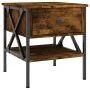 Smoked oak engineered wood bedside table 40x42x45 cm by vidaXL, Nightstands - Ref: Foro24-825957, Price: 49,25 €, Discount: %