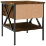 Smoked oak engineered wood bedside table 40x42x45 cm by vidaXL, Nightstands - Ref: Foro24-825957, Price: 49,25 €, Discount: %