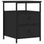 Nachttisch aus schwarzem Ingenieurholz 44x45x60 cm von vidaXL, Nachttische - Ref: Foro24-826003, Preis: 71,47 €, Rabatt: %