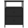 Nachttisch aus schwarzem Ingenieurholz 44x45x60 cm von vidaXL, Nachttische - Ref: Foro24-826003, Preis: 71,47 €, Rabatt: %