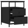 Nachttisch aus schwarzem Ingenieurholz 44x45x60 cm von vidaXL, Nachttische - Ref: Foro24-826003, Preis: 71,47 €, Rabatt: %