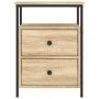 Sonoma oak engineered wood bedside table 44x45x60 cm by vidaXL, Nightstands - Ref: Foro24-826005, Price: 61,64 €, Discount: %