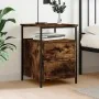 Nachttisch aus geräuchertem Eichenholzwerkstoff, 44 x 45 x 60 cm von vidaXL, Nachttische - Ref: Foro24-826007, Preis: 53,34 €...