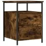 Nachttisch aus geräuchertem Eichenholzwerkstoff, 44 x 45 x 60 cm von vidaXL, Nachttische - Ref: Foro24-826007, Preis: 53,34 €...