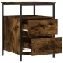 Nachttisch aus geräuchertem Eichenholzwerkstoff, 44 x 45 x 60 cm von vidaXL, Nachttische - Ref: Foro24-826007, Preis: 53,34 €...
