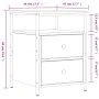 Nachttisch aus geräuchertem Eichenholzwerkstoff, 44 x 45 x 60 cm von vidaXL, Nachttische - Ref: Foro24-826007, Preis: 53,34 €...