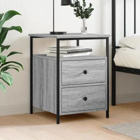 Sonoma gray engineered wood bedside table 44x45x60 cm by vidaXL, Nightstands - Ref: Foro24-826009, Price: 56,34 €, Discount: %