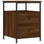 Oak brown engineered wood bedside table 44x45x60 cm by vidaXL, Nightstands - Ref: Foro24-826011, Price: 62,65 €, Discount: %