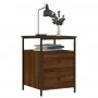 Oak brown engineered wood bedside table 44x45x60 cm by vidaXL, Nightstands - Ref: Foro24-826011, Price: 62,65 €, Discount: %