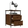Oak brown engineered wood bedside table 44x45x60 cm by vidaXL, Nightstands - Ref: Foro24-826011, Price: 62,65 €, Discount: %