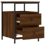 Oak brown engineered wood bedside table 44x45x60 cm by vidaXL, Nightstands - Ref: Foro24-826011, Price: 62,65 €, Discount: %