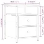 Oak brown engineered wood bedside table 44x45x60 cm by vidaXL, Nightstands - Ref: Foro24-826011, Price: 62,65 €, Discount: %