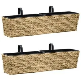 Conjunto de jardineras 2 unidades jacinto de agua de vidaXL, Maceteros y jardineras - Ref: Foro24-45580, Precio: 97,94 €, Des...