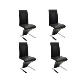 Dining chairs 4 units black synthetic leather by vidaXL, dining chairs - Ref: Foro24-160563, Price: 488,46 €, Discount: %