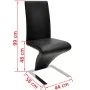 Esszimmerstühle 4 Einheiten aus schwarzem Kunstleder von vidaXL, Essstühle - Ref: Foro24-160563, Preis: 497,98 €, Rabatt: %