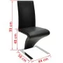Sillas de comedor 6 unidades cuero sintético negro de vidaXL, Sillas de comedor - Ref: Foro24-160564, Precio: 729,50 €, Descu...
