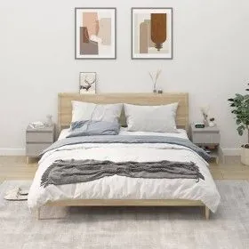 Bedside tables 2 units concrete gray 40x35x50 cm by vidaXL, Lockers and storage cabinets - Ref: Foro24-821835, Price: 84,37 €...