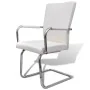 Cantilever dining chairs 6 units white synthetic leather by vidaXL, dining chairs - Ref: Foro24-270165, Price: 504,07 €, Disc...