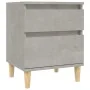 Bedside tables 2 units concrete gray 40x35x50 cm by vidaXL, Lockers and storage cabinets - Ref: Foro24-821835, Price: 84,37 €...