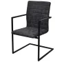 Cantilever dining chairs 4 units black synthetic leather by vidaXL, dining chairs - Ref: Foro24-272415, Price: 395,95 €, Disc...