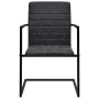 Cantilever dining chairs 4 units black synthetic leather by vidaXL, dining chairs - Ref: Foro24-272415, Price: 395,95 €, Disc...