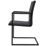 Cantilever dining chairs 4 units black synthetic leather by vidaXL, dining chairs - Ref: Foro24-272415, Price: 395,95 €, Disc...