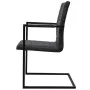Sillas de comedor voladizas 4 unidades cuero sintético negro de vidaXL, Sillas de comedor - Ref: Foro24-272415, Precio: 413,9...