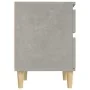 Bedside tables 2 units concrete gray 40x35x50 cm by vidaXL, Lockers and storage cabinets - Ref: Foro24-821835, Price: 84,37 €...