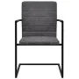 Cantilever dining chairs 4 units gray synthetic leather by vidaXL, dining chairs - Ref: Foro24-272417, Price: 357,33 €, Disco...