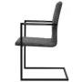 Cantilever dining chairs 4 units gray synthetic leather by vidaXL, dining chairs - Ref: Foro24-272417, Price: 357,33 €, Disco...