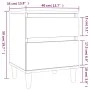 Bedside tables 2 units concrete gray 40x35x50 cm by vidaXL, Lockers and storage cabinets - Ref: Foro24-821835, Price: 84,37 €...