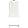 Cantilever dining chairs 6 units white synthetic leather by vidaXL, dining chairs - Ref: Foro24-275464, Price: 355,79 €, Disc...