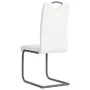 Cantilever dining chairs 6 units white synthetic leather by vidaXL, dining chairs - Ref: Foro24-275464, Price: 355,79 €, Disc...