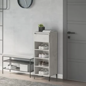 Shoe cabinet made of gray concrete plywood, 40x36x105 cm by vidaXL, Shoe racks and shoe organizers - Ref: Foro24-819784, Pric...