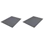 PVC doormats 2 units gray 90x60 cm by vidaXL, Doormats - Ref: Foro24-278748, Price: 40,45 €, Discount: %
