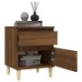 Brown oak bedside table 40x35x50 cm by vidaXL, Lockers and storage cabinets - Ref: Foro24-821840, Price: 41,52 €, Discount: %