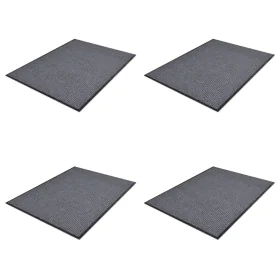 PVC-Fußmatten 4 Einheiten grau 90x60 cm von vidaXL, Fußmatten - Ref: Foro24-278749, Preis: 71,75 €, Rabatt: %