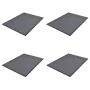 PVC-Fußmatten 4 Einheiten grau 90x60 cm von vidaXL, Fußmatten - Ref: Foro24-278749, Preis: 73,48 €, Rabatt: %