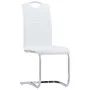 Sillas voladizas de comedor 6 unidades cuero sintético blanco de vidaXL, Sillas de comedor - Ref: Foro24-278835, Precio: 445,...